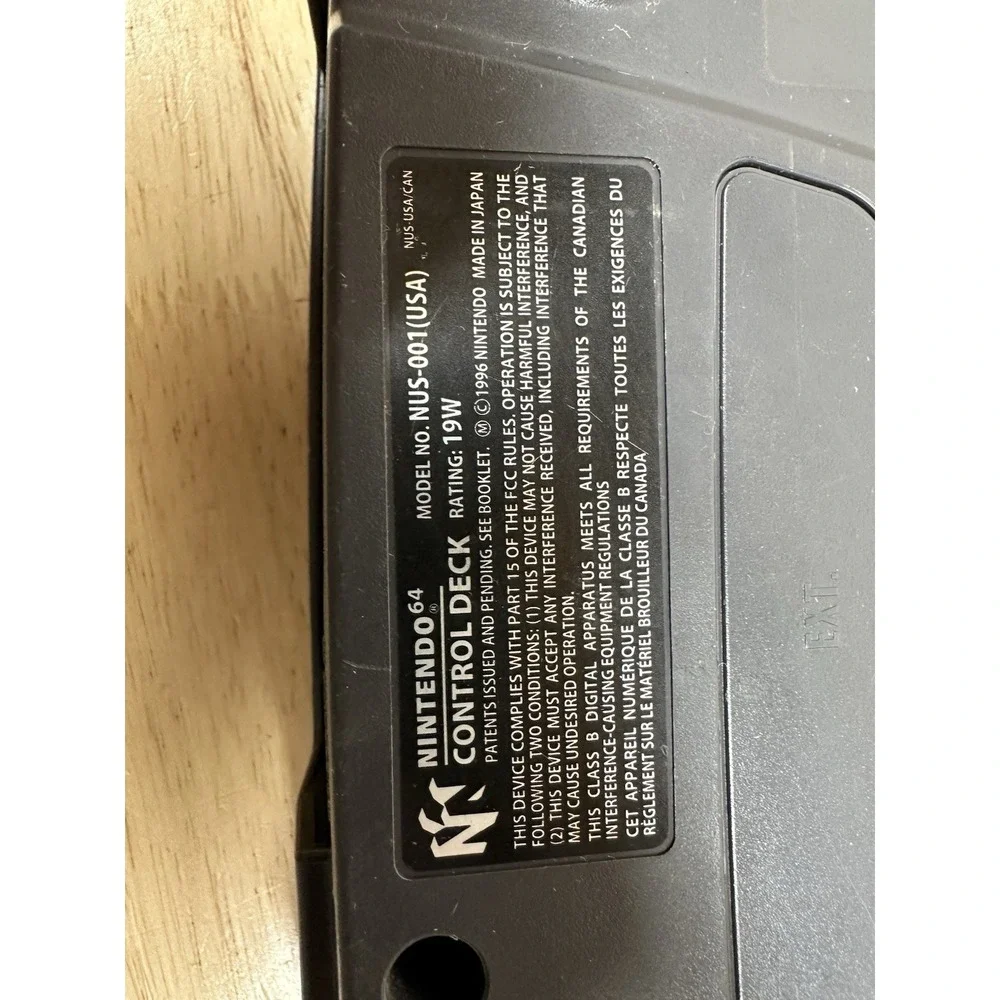 Nintendo 64 N64 Console with Expansion Pack Pak Tested Working